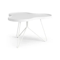 Swedese Coffee Tables*Flower mono table 62x66 cm, H39 cm Ash glazed White