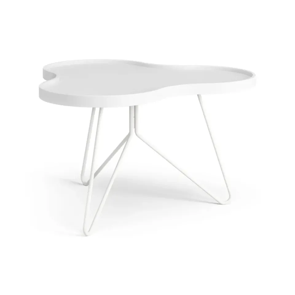Swedese Coffee Tables*Flower mono table 62x66 cm, H39 cm Ash glazed White