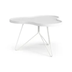 Swedese Coffee Tables*Flower mono table 62x66 cm, H39 cm Ash glazed White