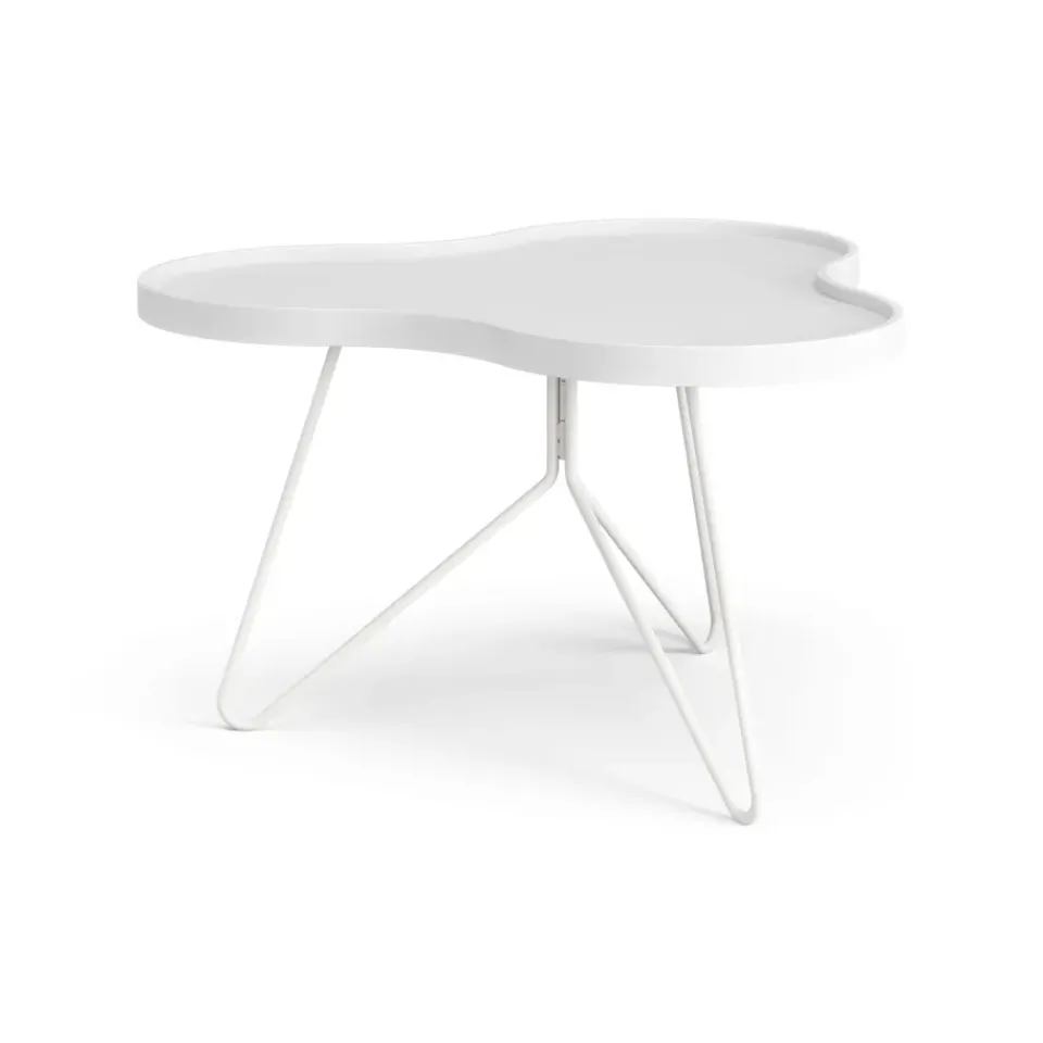 Swedese Coffee Tables*Flower mono table 62x66 cm, H39 cm Ash glazed White
