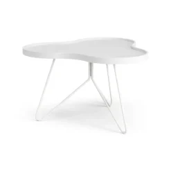 Swedese Coffee Tables*Flower mono table 62x66 cm, H39 cm Ash glazed White