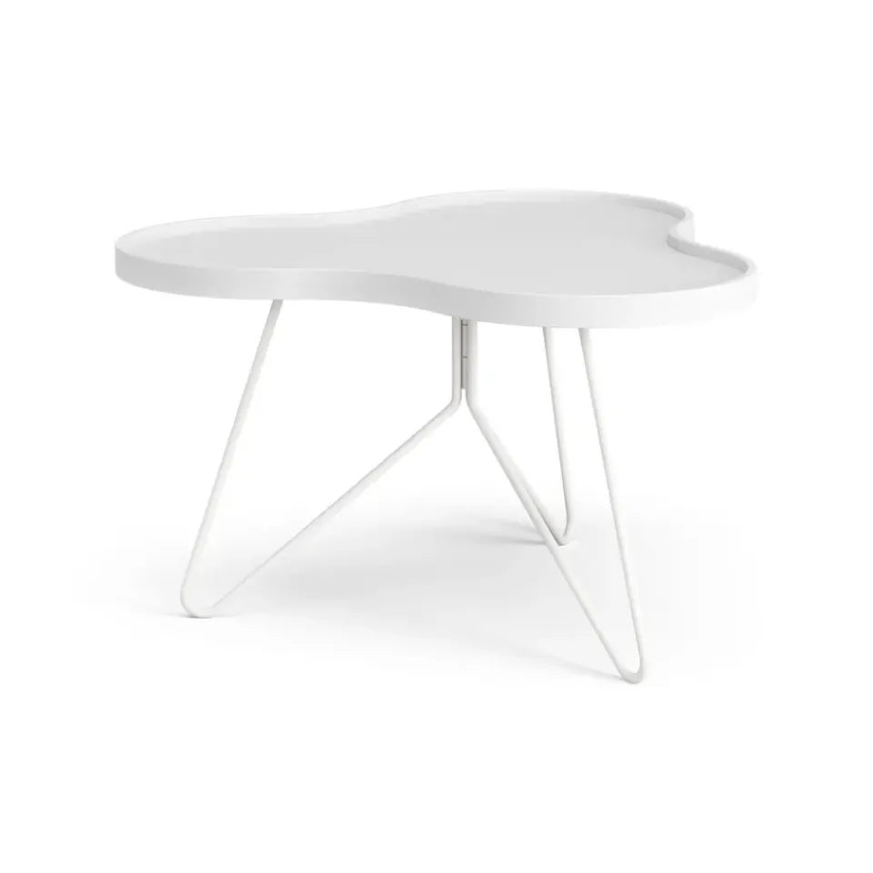 Swedese Coffee Tables*Flower mono table 62x66 cm, H39 cm Ash glazed White