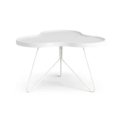 Swedese Coffee Tables*Flower mono table 62x66 cm, H39 cm Ash glazed White