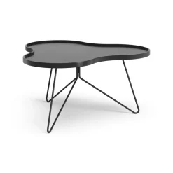 Swedese Coffee Tables*Flower mono table 84x90 cm, H45 cm Ash glazed Black