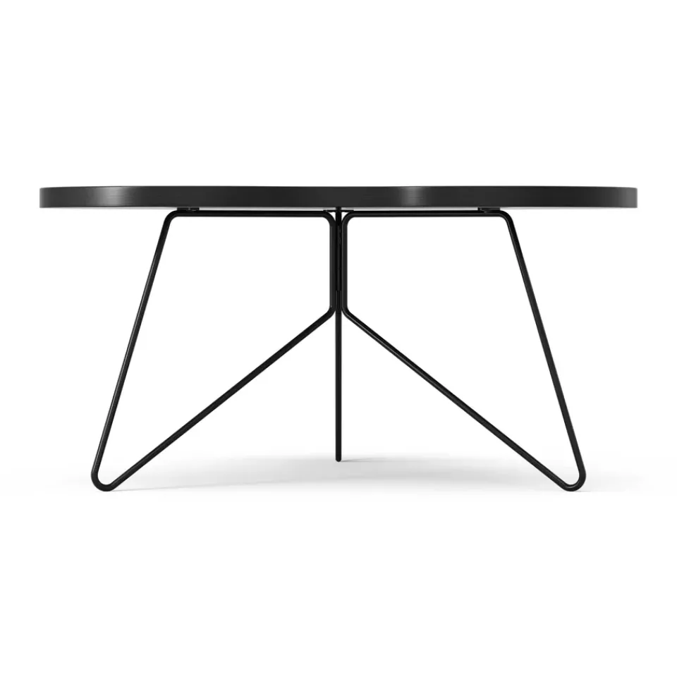 Swedese Coffee Tables*Flower mono table 84x90 cm, H45 cm Ash glazed Black