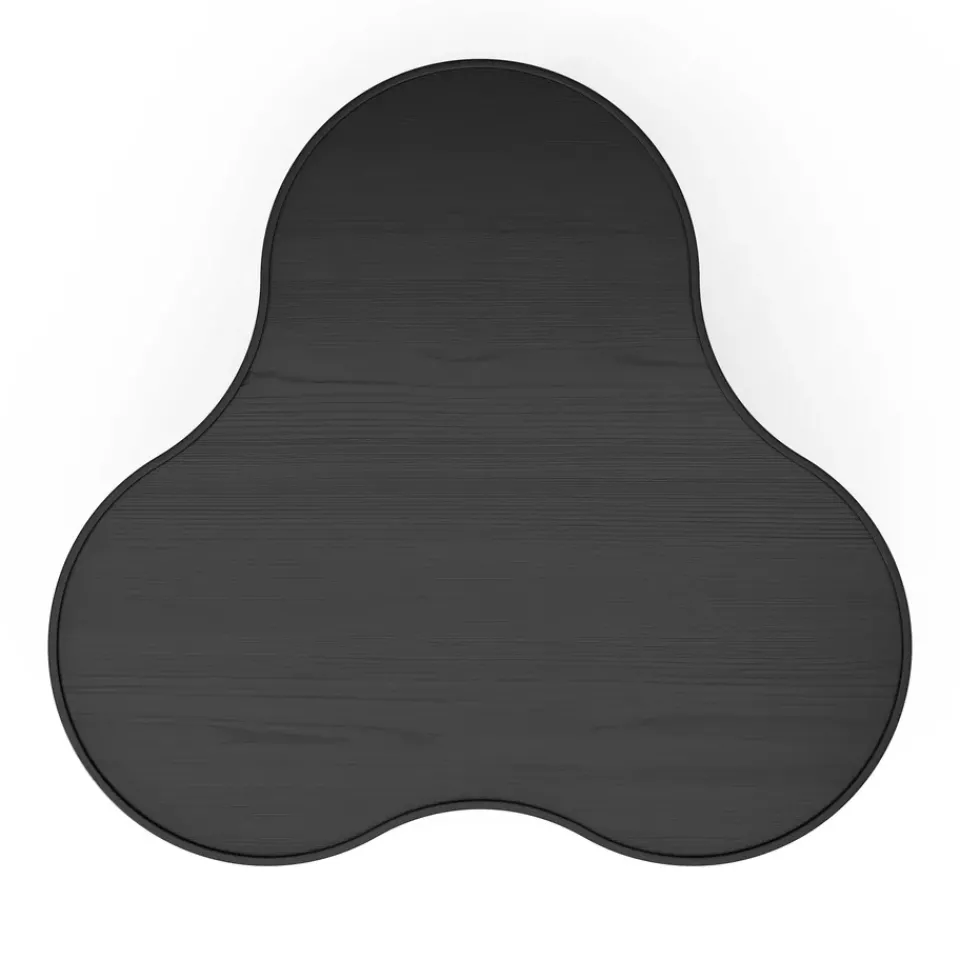 Swedese Coffee Tables*Flower mono table 84x90 cm, H45 cm Ash glazed Black