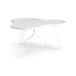 Swedese Coffee Tables*Flower mono table 84x90 cm, H45 cm Ash glazed White