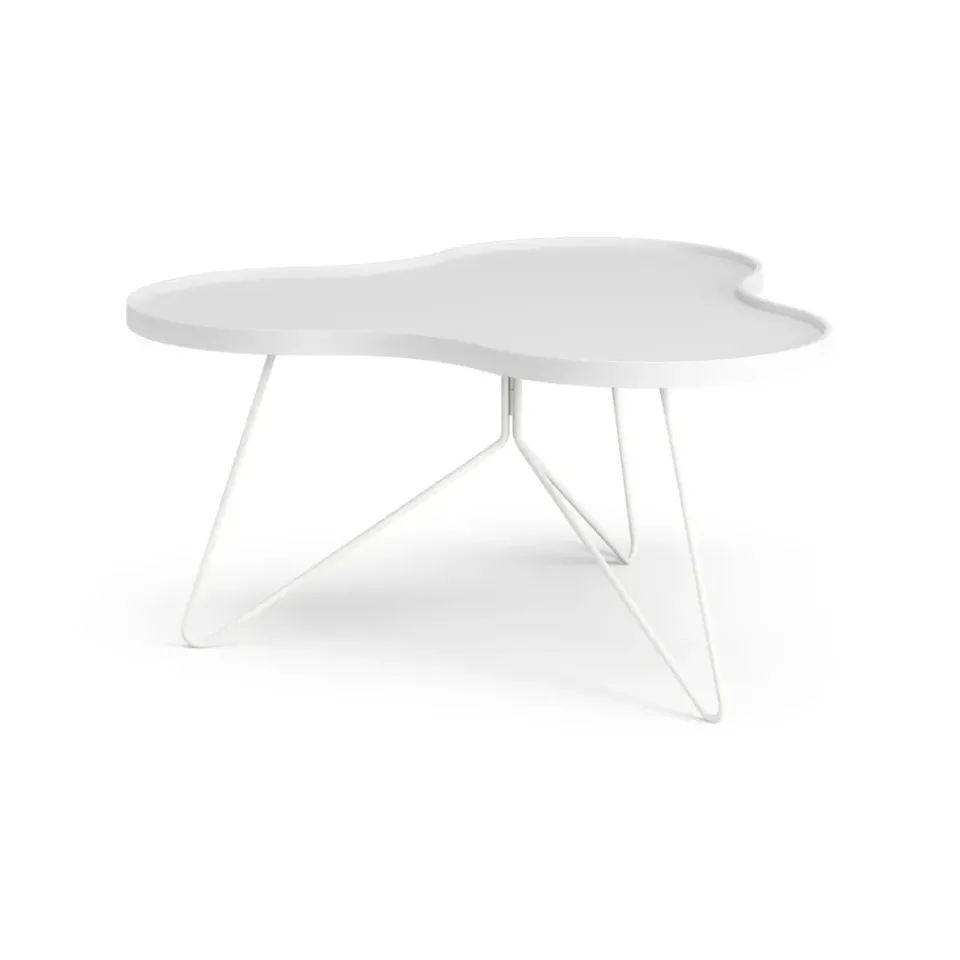 Swedese Coffee Tables*Flower mono table 84x90 cm, H45 cm Ash glazed White