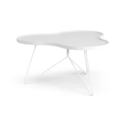 Swedese Coffee Tables*Flower mono table 84x90 cm, H45 cm Ash glazed White