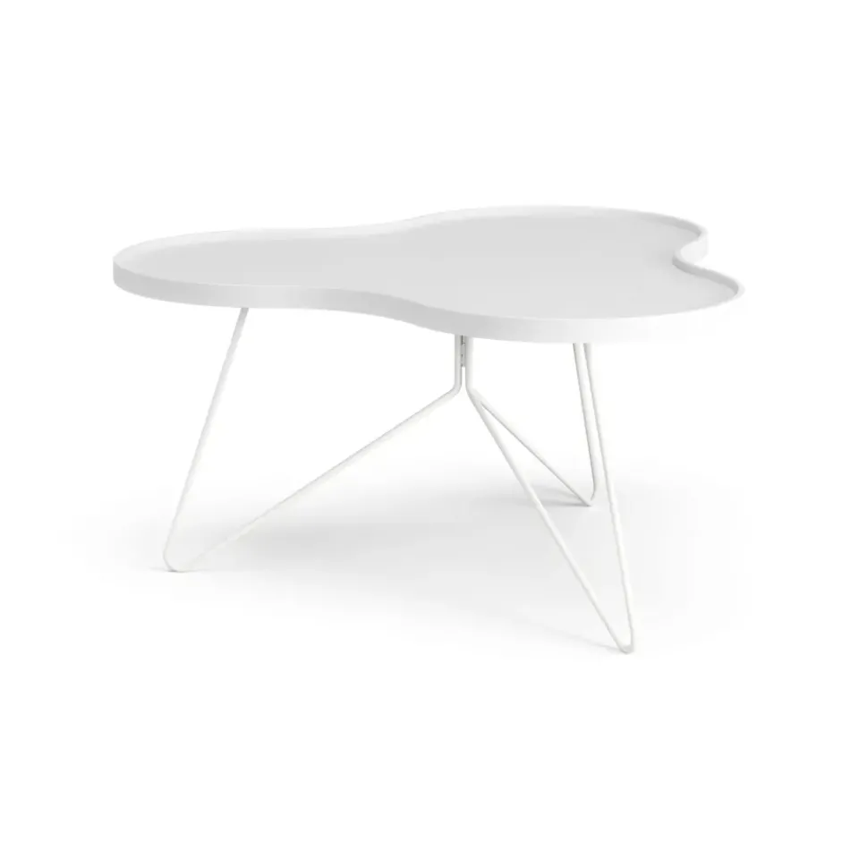 Swedese Coffee Tables*Flower mono table 84x90 cm, H45 cm Ash glazed White