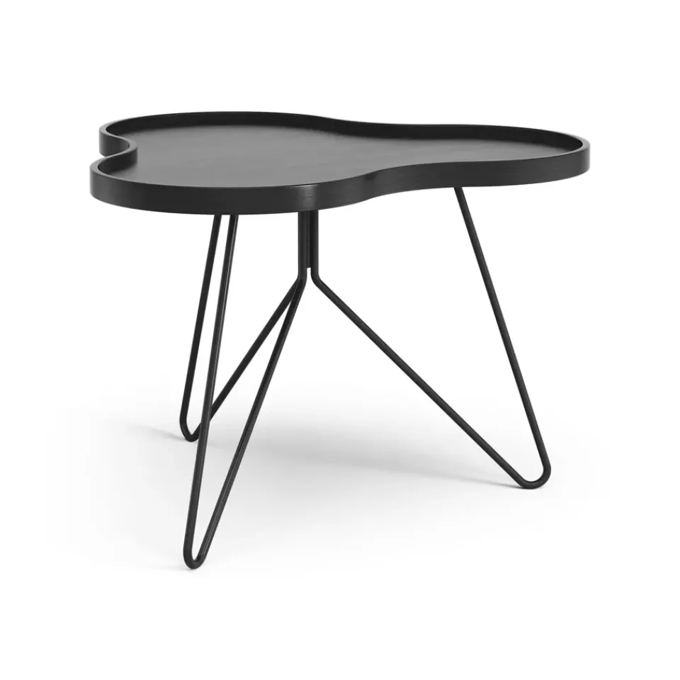 Swedese Coffee Tables*Flower mono table 62x66 cm, H45 cm Ash glazed Black