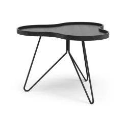 Swedese Coffee Tables*Flower mono table 62x66 cm, H45 cm Ash glazed Black