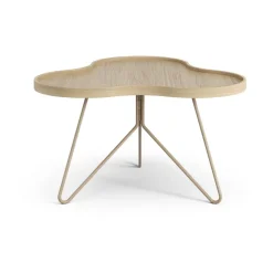 Swedese Coffee Tables*Flower mono table 62x66 cm, H39 Oak lacquered-nutmeg RAL1019 Beige