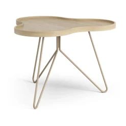 Swedese Coffee Tables*Flower mono table 62x66 cm, H45 Oak lacquered-nutmeg RAL1019 Beige