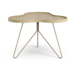 Swedese Coffee Tables*Flower mono table 62x66 cm, H45 Oak lacquered-nutmeg RAL1019 Beige