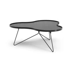 Swedese Coffee Tables*Flower mono table 107x114 cm, H45 cm Ash glazed Black