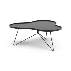 Swedese Coffee Tables*Flower mono table 107x114 cm, H45 cm Ash glazed Black