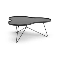 Swedese Coffee Tables*Flower mono table 107x114 cm, H45 cm Ash glazed Black