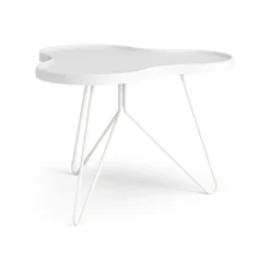 Swedese Coffee Tables*Flower mono table 62x66 cm, H45 cm Ash glazed White