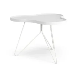 Swedese Coffee Tables*Flower mono table 62x66 cm, H45 cm Ash glazed White