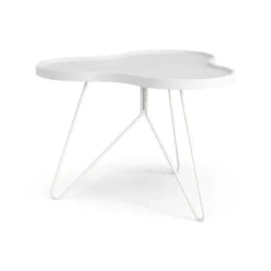 Swedese Coffee Tables*Flower mono table 62x66 cm, H45 cm Ash glazed White