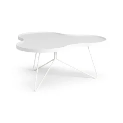 Swedese Coffee Tables*Flower mono table 84x90 cm, H39 cm Ash glazed White