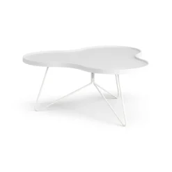 Swedese Coffee Tables*Flower mono table 84x90 cm, H39 cm Ash glazed White