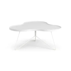 Swedese Coffee Tables*Flower mono table 84x90 cm, H39 cm Ash glazed White