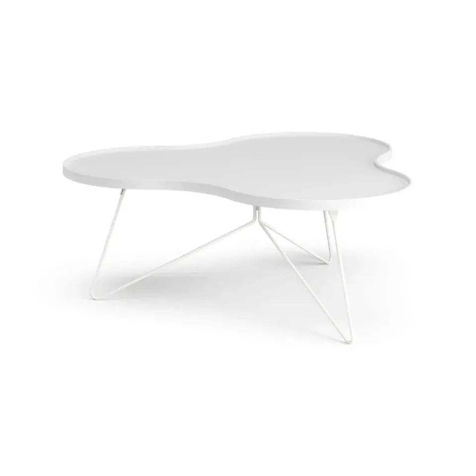 Swedese Coffee Tables*Flower mono table 107x114 cm, H45 cm Ash glazed White