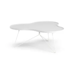 Swedese Coffee Tables*Flower mono table 107x114 cm, H45 cm Ash glazed White