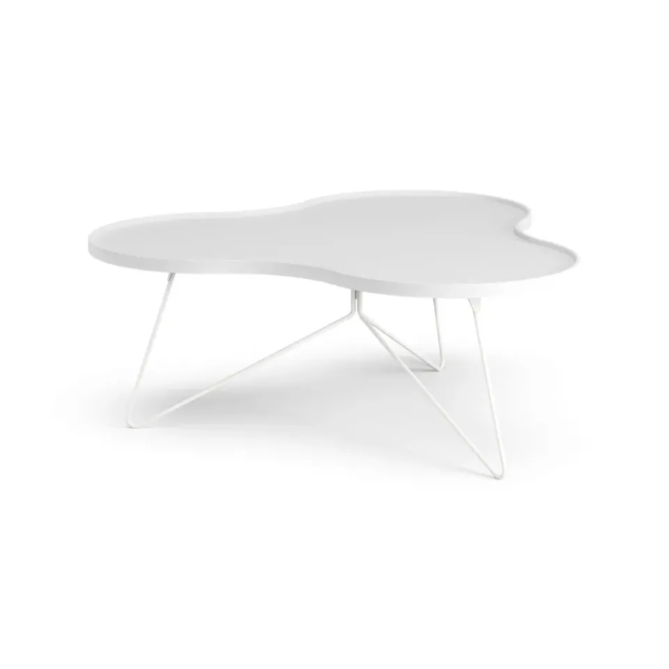 Swedese Coffee Tables*Flower mono table 107x114 cm, H45 cm Ash glazed White