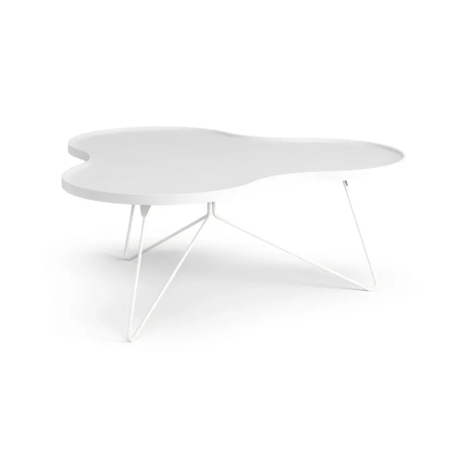 Swedese Coffee Tables*Flower mono table 107x114 cm, H45 cm Ash glazed White