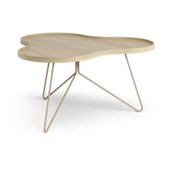 Swedese Coffee Tables*Flower mono table 84x90 cm, H45 Oak lacquered-nutmeg RAL1019 Beige