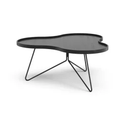 Swedese Coffee Tables*Flower mono table 84x90 cm, H39 cm Ash glazed Black