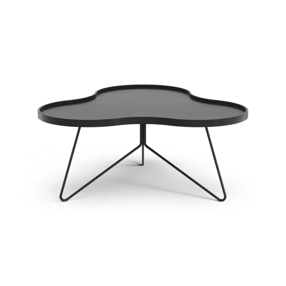 Swedese Coffee Tables*Flower mono table 84x90 cm, H39 cm Ash glazed Black