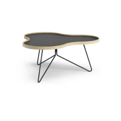 Swedese Coffee Tables*Flower table 84x90 cm, , 39cm, oak edge, base Black