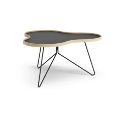 Swedese Coffee Tables*Flower table 84x90 cm, , 45cm, oak edge, base Black