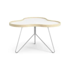 Swedese Coffee Tables*Flower table 62x66 cm, H39 cm birch laquered Black