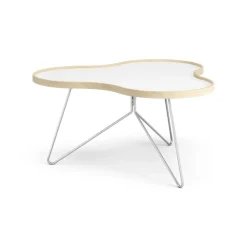 Swedese Coffee Tables*Flower table 84x90 cm, H45 cm birch laquered Grey