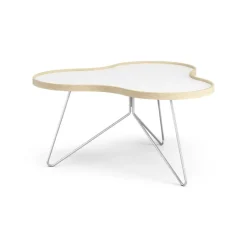 Swedese Coffee Tables*Flower table 84x90 cm, H45 cm birch laquered Grey
