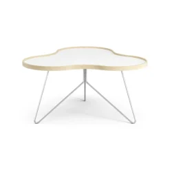 Swedese Coffee Tables*Flower table 84x90 cm, H45 cm birch laquered Grey