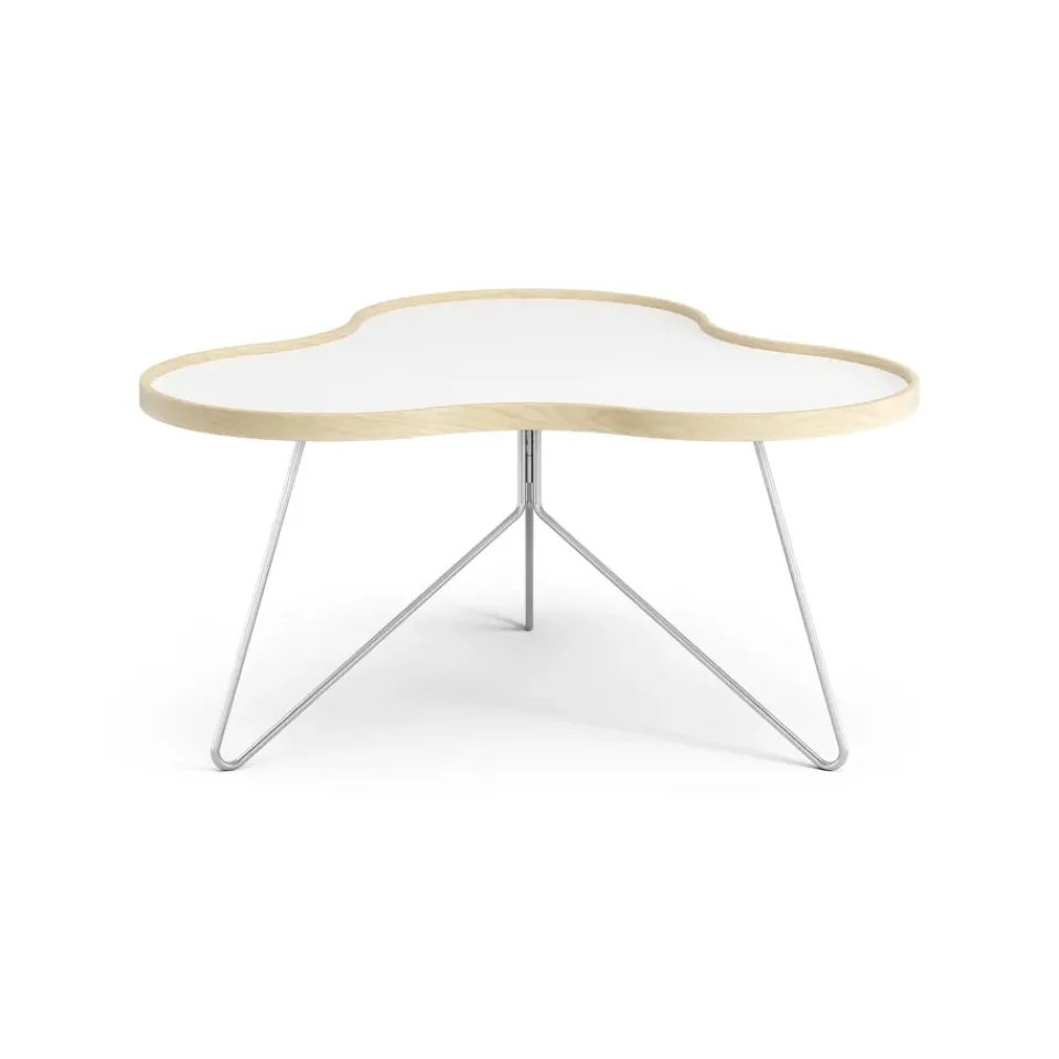 Swedese Coffee Tables*Flower table 84x90 cm, H45 cm birch laquered Grey