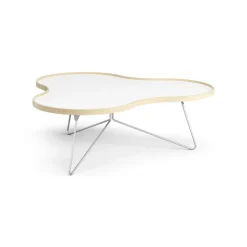 Swedese Coffee Tables*Flower table 107x114 cm, H39 cm birch laquered White