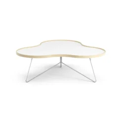 Swedese Coffee Tables*Flower table 107x114 cm, H39 cm birch laquered White