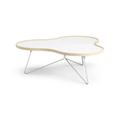 Swedese Coffee Tables*Flower table 107x114 cm, H39 cm birch laquered White
