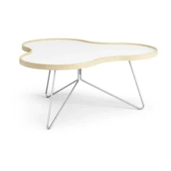 Swedese Coffee Tables*Flower table 84x90 cm, H39 cm birch laquered White