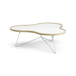 Swedese Coffee Tables*Flower table 107x114 cm, H39 cm Oak laquered White