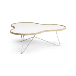 Swedese Coffee Tables*Flower table 107x114 cm, H45 cm Oak laquered White