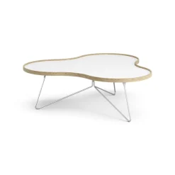 Swedese Coffee Tables*Flower table 107x114 cm, H45 cm Oak laquered White
