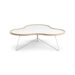 Swedese Coffee Tables*Flower table 107x114 cm, H45 cm Oak laquered White
